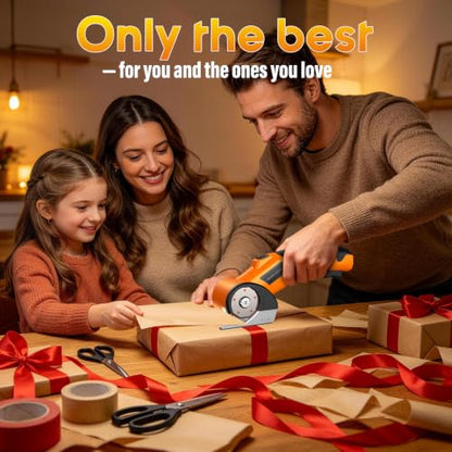 Cordless Cardboard Cutter, 3 Blades, Electric Scissors &Wire Rope Cutters | 2500mAh Rechargeable Battery, LED Work Light, Dual Safety Lock, Multi-Material Cutting For Cardboard, Fabric, Leather, Carpet