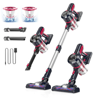 Vacuum Cleaner Strong Suction Powerful Lightweight for Home Cordless Vacuum Cleaner, 210W 25Kpa Powerful Stick Vacuum with 35min Runtime Detachable Battery