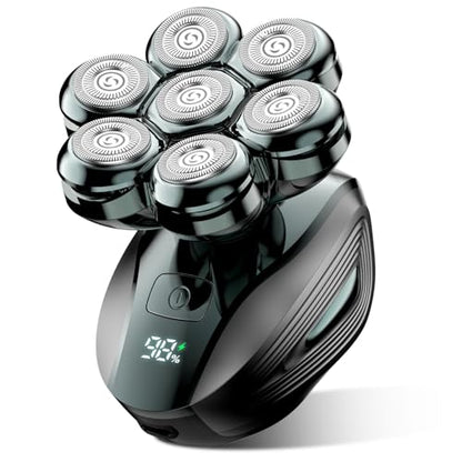 Head Shavers for Bald Men: 7D Floating with 120-Min Run - Grass Green