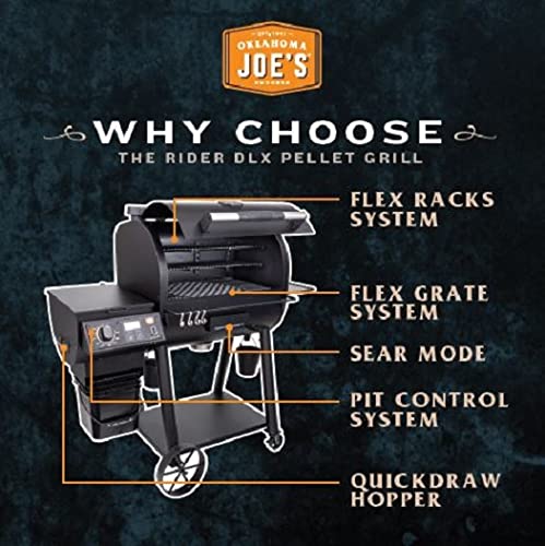 Oklahoma Joe's Rider 1200 DLX Pellet Grill & Smoker - 22202150