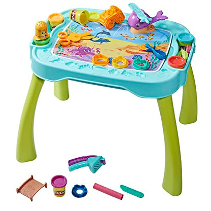 Play-Doh All-in-One Creativity Starter Station Activity Table, Preschool Toys for 3 Year Old Boys & Girls & Up, Starter Sets