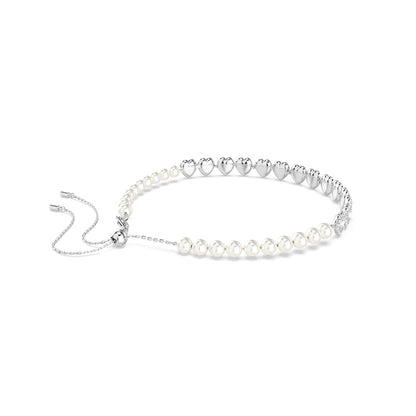 Swarovski Ariana Grande Angelic Mixed Cut Heart Crystal Choker Necklace in Rhodium Finish - Part of the Ariana Grande x Capsule Collection