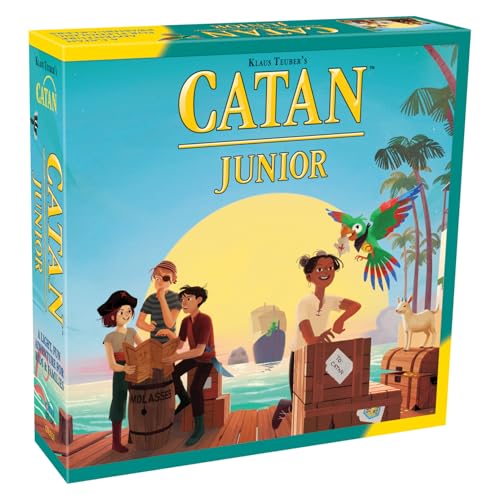 CATAN Junior Board Game - Swashbuckling Adventure for Young Pirates! Strategy Game, Fun Family Game for Kids and Adults, Ages 6+, 2-4 Players, 30 Minute Playtime, Made by CATAN Studio