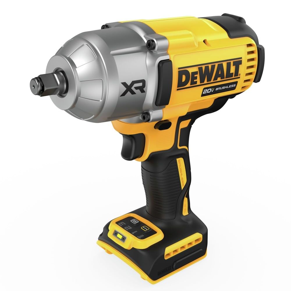 DEWALT 20V MAX Cordless Impact Wrench, 1/2 Impact Gun, High Torque with Hog Ring Anvil, Tool Only (DCF900B)