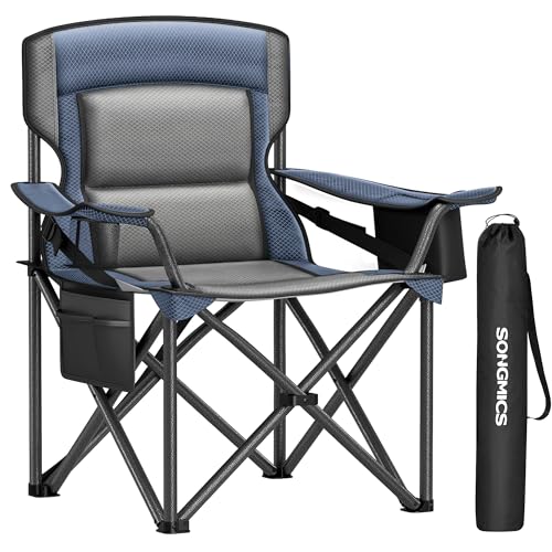 SONGMICS Folding Camping Chair, Max. Load Capacity 451.9 lb
