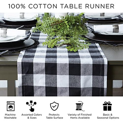 DII Dobby Stripe Woven Table Runner, 13x72-inch, French Blue