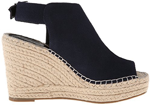 Kenneth Cole Women's Olivia Wedge Sandal, Navy, 9.5 M US