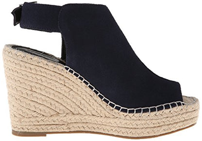 Kenneth Cole Women's Olivia Wedge Sandal, Navy, 9.5 M US