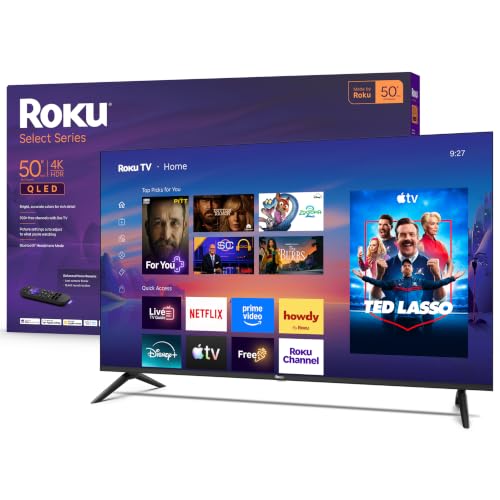 Roku 50-Inch Select Series Smart TV 2026-4K QLED TV - Roku TV