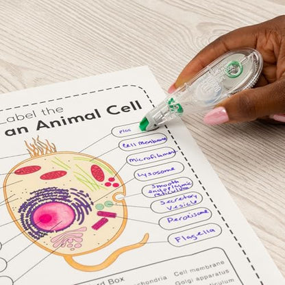 Tombow 68721 MONO Hybrid Correction Tape, 10-Pack. Easy To Use Applicator for Instant Corrections