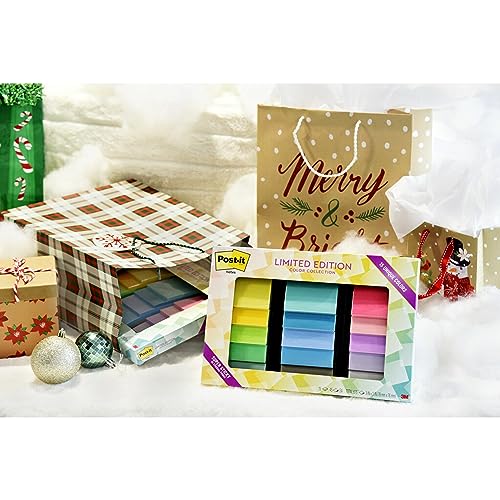 Post-it Super Sticky Notes, Limited Edition Color Collection, 3x3 in, 15 Pads/Pack, 45 Sheets/Pad