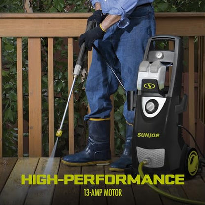 Sun Joe SPX3000 Electric Pressure Washer, 2030-PSI, 1.2-GPM Water Flow, Dual Detergent Soap Tanks, For Cars, Fences, RVs, ATVs, Patios, Sidewalks
