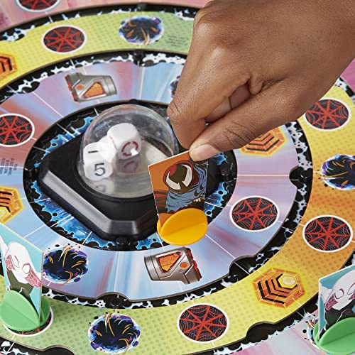 Hasbro Gaming Trouble: The Spider-Verse Edition for Marvel Fans, Ages 8+, Game for 2-4 Players, with Rotating Board