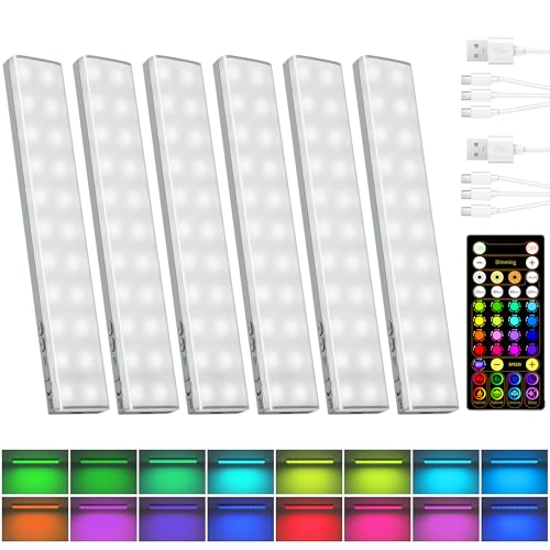 EZVALO 80RGB Color Changing Under Cabinet Lighting, Led Shelf Lights