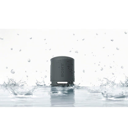Sony SRS-XB100 Wireless Bluetooth Portable Lightweight Super-Compact Travel Speaker, Durable IP67 Waterproof & Dustproof Shower Speaker, 16 Hour Battery, Versatile Strap, & Hands-free Calling, Black