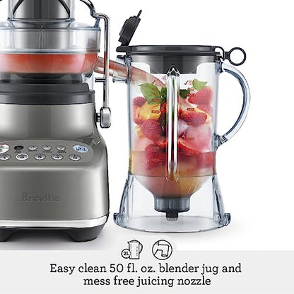 Breville Bluicer Blender and Juicer BJB615SHY, Smoked Hickory