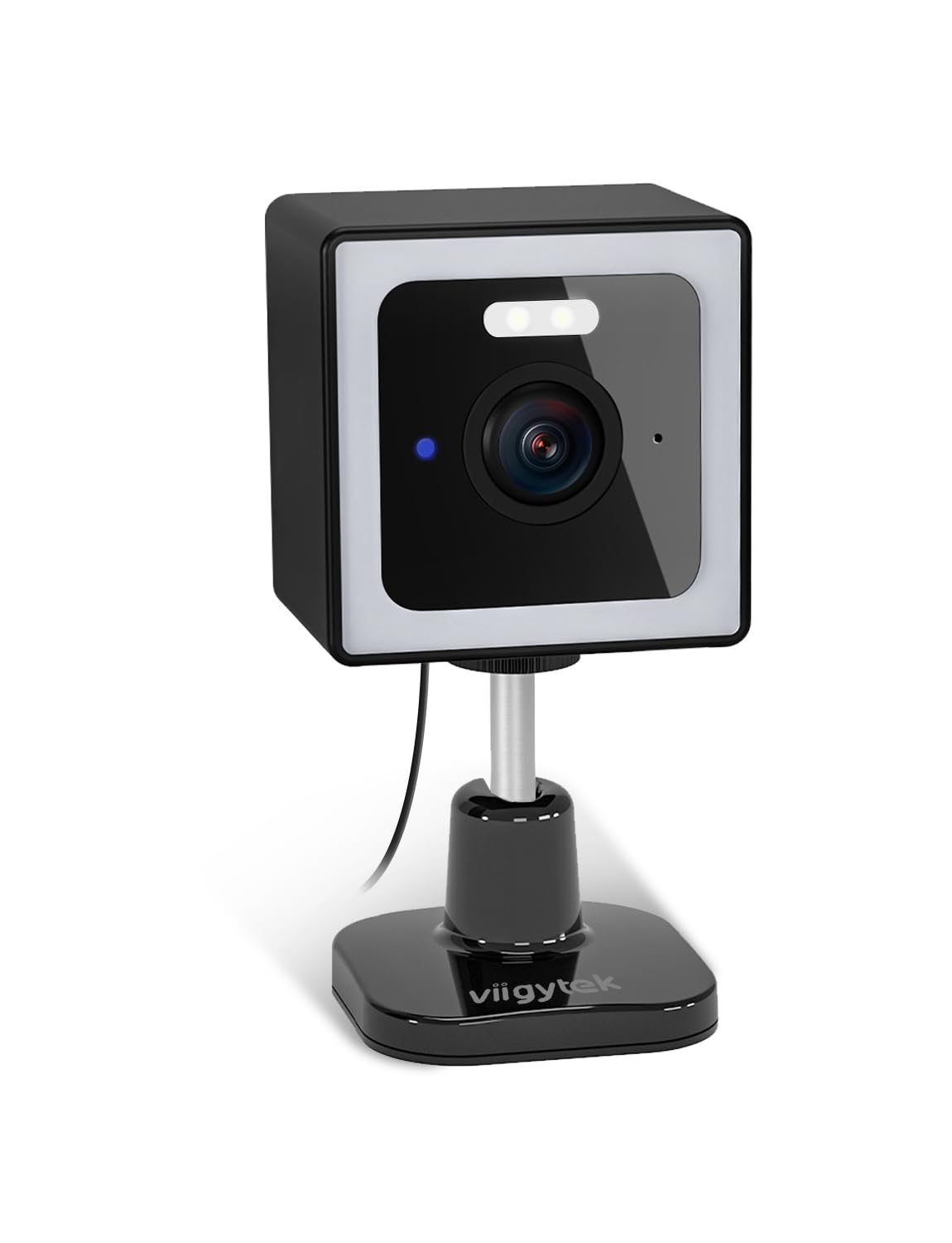 Viigytek WiFi Home Security Cameras, 2K Outdoor Security Camera, Pet Baby Scurity Camera, Color Night Vision, 2-Way Audio, IP65 Waterproof, Remote Viewing (Black-1Pcak)