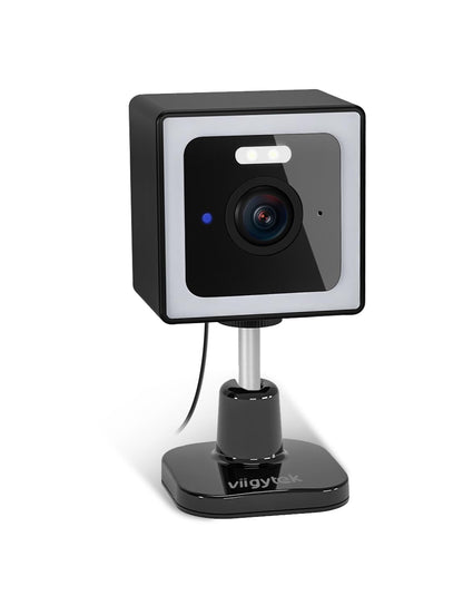Viigytek WiFi Home Security Cameras, 2K Outdoor Security Camera, Pet Baby Scurity Camera, Color Night Vision, 2-Way Audio, IP65 Waterproof, Remote Viewing (Black-1Pcak)