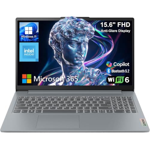 Lenovo Essential 15.6" FHD Everyday Laptop, Intel Processor, 128GB Storage
