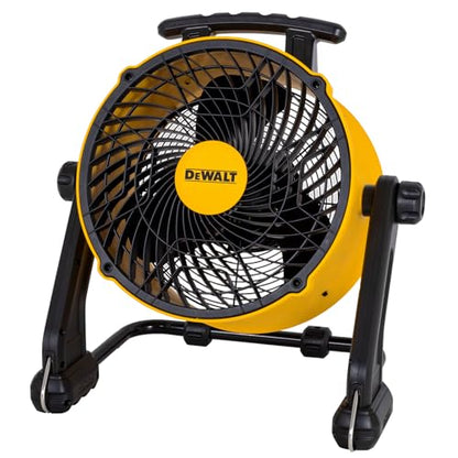 DEWALT 16 Inch Heavy Duty Floor Fan, High Velocity Barrel Shop Fan, 3-Speed Powerful Cooling Drum Fan with 4000 CFM, 360° Adjustable Tilting Airflow Fan for Warehouse, Workshop, Factory, Basement