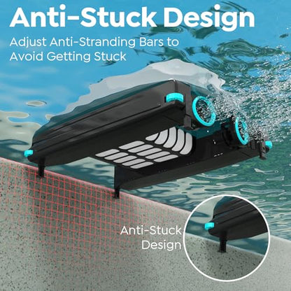 TALOSBO Pleco SK01 Solar Powered Robotic Pool Skimmer with APP Support, 24/7 Cleaning, Two Charging Modes, Smart Obstacle Avoidance, 7L Filter Capacity, Ideal for All Pool Surfaces