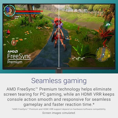 Dell 27 240Hz Gaming Monitor - SE2726HG - 27-inch FHD (1920x1080) 240Hz Display, in-Plane Switching (IPS) Technology, AMD FreeSync Premium, TÜV 3-Star, 2X HDMI, DisplayPort 1.4, Tilt