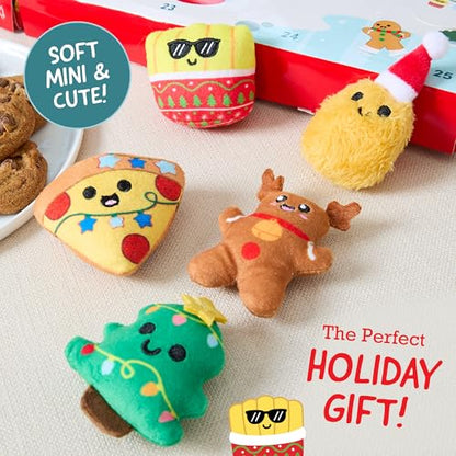 Emotional Support Plush Advent Calendar by Relatable, Perfect Plush Advent Calendar for Kids or Teens, Contains 25 Mini Collectible Plushies Including Fries, Gingerbread, and Nugget Plush Toys, Stocking Stuffers for Kids