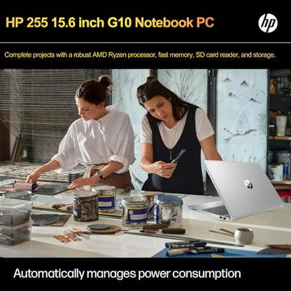 HP Newest 255 G10 Laptop for Home or Work, 16GB RAM, 1TB SSD, 15.6" Full HD, Ryzen 3 7330U (Beat Intel i5-1135G7), Ethernet Port, HDMI, USB-C, Windows 11 Pro, Business and Fun Ready (2024)