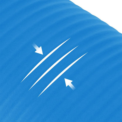 Fitvids 1/2-Inch Extra Thick High Density Anti-Tear Exercise Yoga Mat with Carrying Strap, Blue