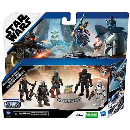 STAR WARS Mission Fleet, 2.5-Inch Scale Mandalorian Action Figure Set with 6 Figures & 8 Accessories, Toys for 4 Year Old Boys & Girls (Amazon Exclusive)