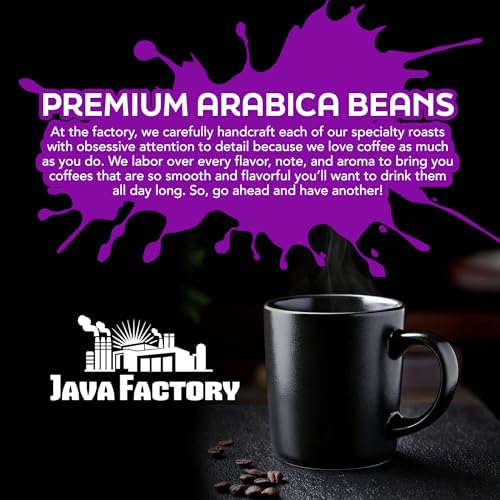 Java Factory Coffee Pods High Caffeine Coffee Compatible with K Cup Brewers Including 2.0, Da Bomb Extra Bold Double Caffeinated, 80 Count