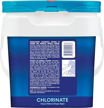 Clorox® Pool&Spa™ XtraBlue 3” Swimming Pool Chlorinating Tablets, Kills Bacteria & Stops Algae (25 LB)