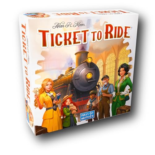 Asmodee Ticket to Ride Board Game (2025 Refresh) - A Cross-Country Train Adventure for Friends and Family, Strategy Game for Kids & Adults, Ages 8+, 2-5 Players, 30-60 Minute Playtime