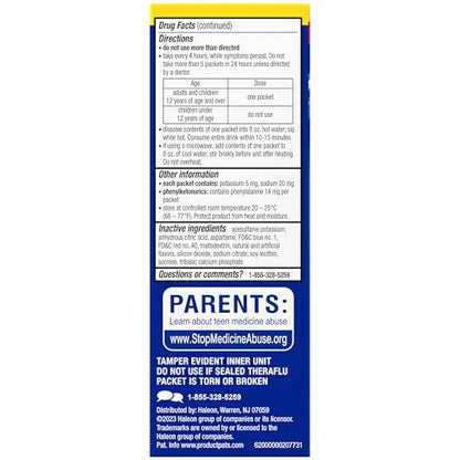 Theraflu Combo Daytime and Nighttime Severe Cold Relief Honey Lemon Flavor Powder_ and Daytime Severe Cold Relief Berry Burst Flavor Powder, _6 Daytime + 6 Nighttime, and 6 Berry Burst Powder Packets