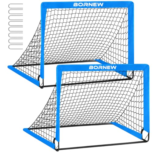 2 Pack Soccer Goal - Backyard & Indoor 4X3 ft Kids Soccer Goals