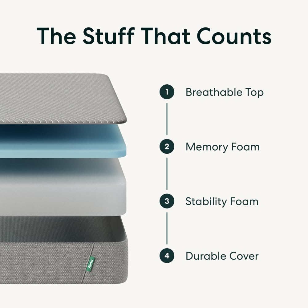 Siena 10” Twin Gel Memory Foam Mattress - Medium Firm - 180 Night Trial - Premium Pressure-Relieving Layers - 10 Year Warranty - Mattress in a Box - CertiPUR-US Certified
