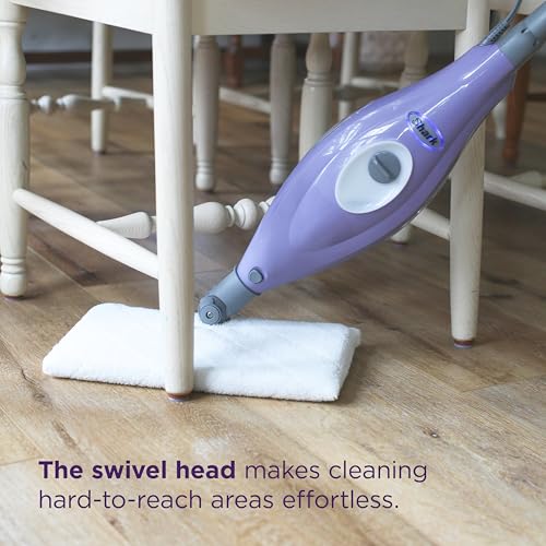 Shark Steam Pocket Mop with 2 Washable Double-sided Pads, Purple, S3501