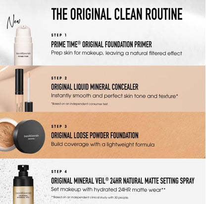 bareMinerals Deluxe Original Loose Mineral Foundation SPF 15 - Holiday Limited Edition Size $88 value - Fair