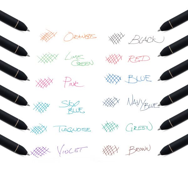 EnerGel Kuro Liquid Gel Pen, (0.7mm) Medium line, Assorted Ink, 24-pk