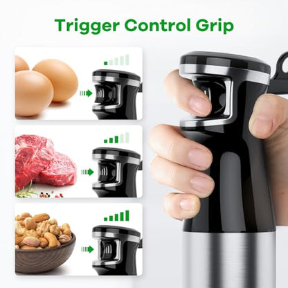 Immersion Blender Handheld Corded, 1100W 5 in 1 Hand Blender Set