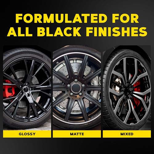 Meguiar's Hot Rims Black Wheel Cleaner, Best Cleaner for Matte Black Wheels - 24 Oz Spray Bottle