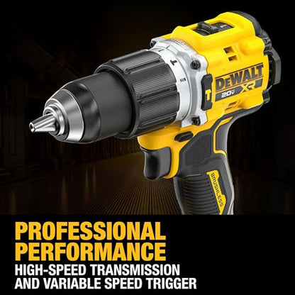 DEWALT 20V MAX XR Impact Driver and Hammer Drill Cordless Power Tool Combo Kit, Includes 2 x 4ah POWERPACK Batteries and a Charger (DCK250QQ2)