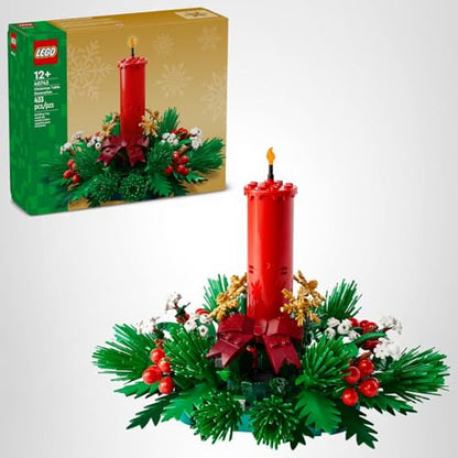LEGO Christmas Table Decoration Building Toy for Kids - Brick-Built Holiday Centerpiece & Festive Room Decor - Christmas Craft for Girls & Boys, Ages 12+ - Gift Idea for Families - 40743