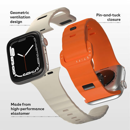 CASETiFY Bounce Watch Band [High-Performace FKM Elastomer] Compatible with Apple Watch Series 1-10, SE, Ultra - 42/44/45/46/49mm - Orange