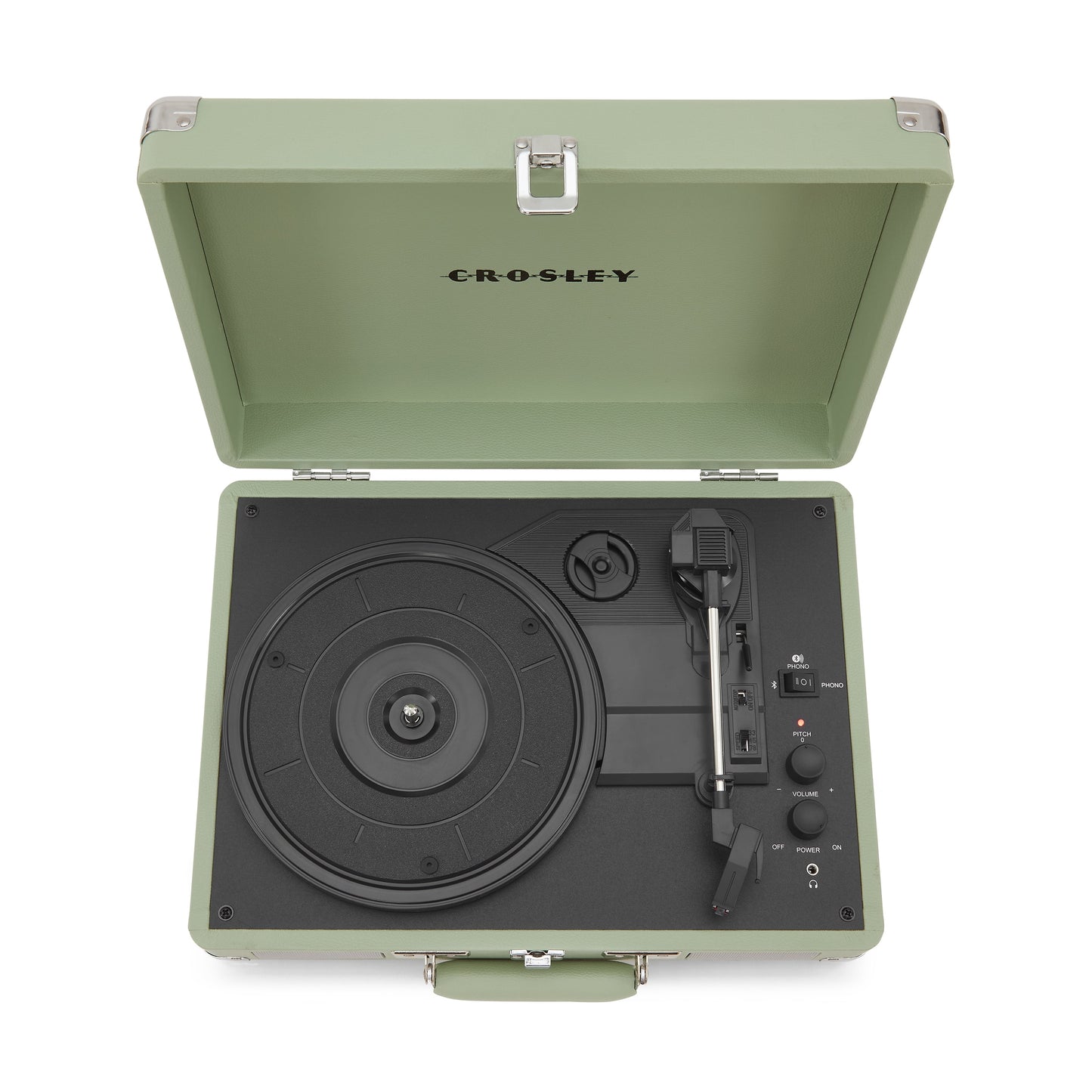 Crosley Cruiser Premier Vinyl Record Player with Speakers and Wireless Bluetooth - Mint | Audio Turntables