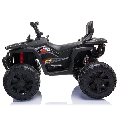 Joyracer 24V 2-Seater Kids Ride on Toy, 400W Motors, 9AH Battery Powered Electric 4-Wheeler ATV, Black