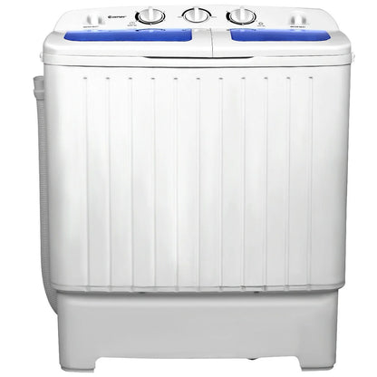 Costway 17.6 lb Portable Mini Compact Twin Tub  Washing Machine Washer Spin Dryer