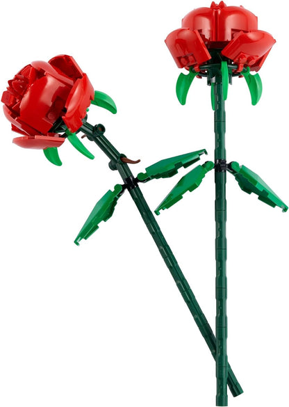 LEGO Roses - Building Toy for Kids, Girls & Boys, Ages 8+ - Artificial, Fake Roses for Home Decor & Display - Gift for Valentines Day for Her & Him - 40460