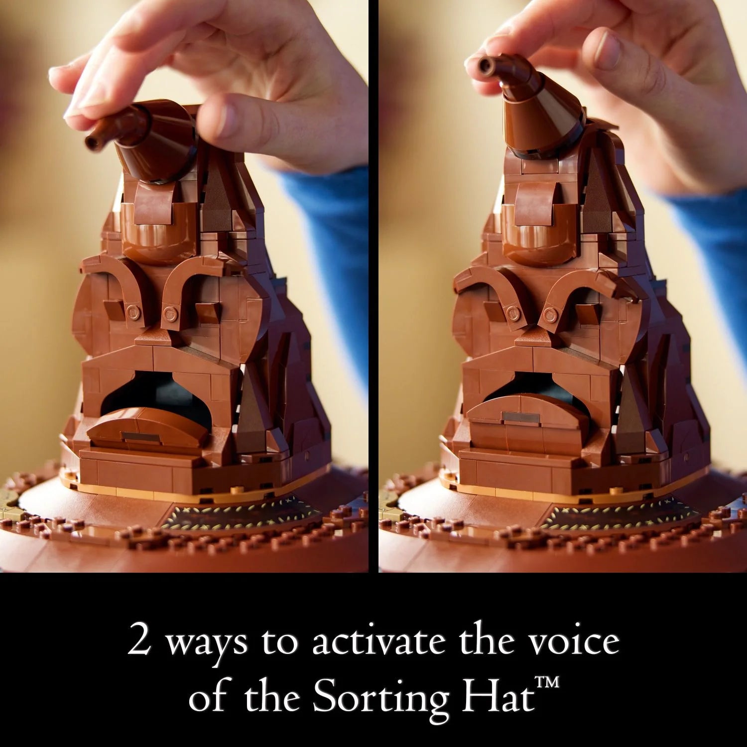 LEGO Harry Potter Talking Sorting Hat W/ 31 Voices - Harry Potter Building Set - Gift Idea for Adults, Women & Men, 18+ - 76429