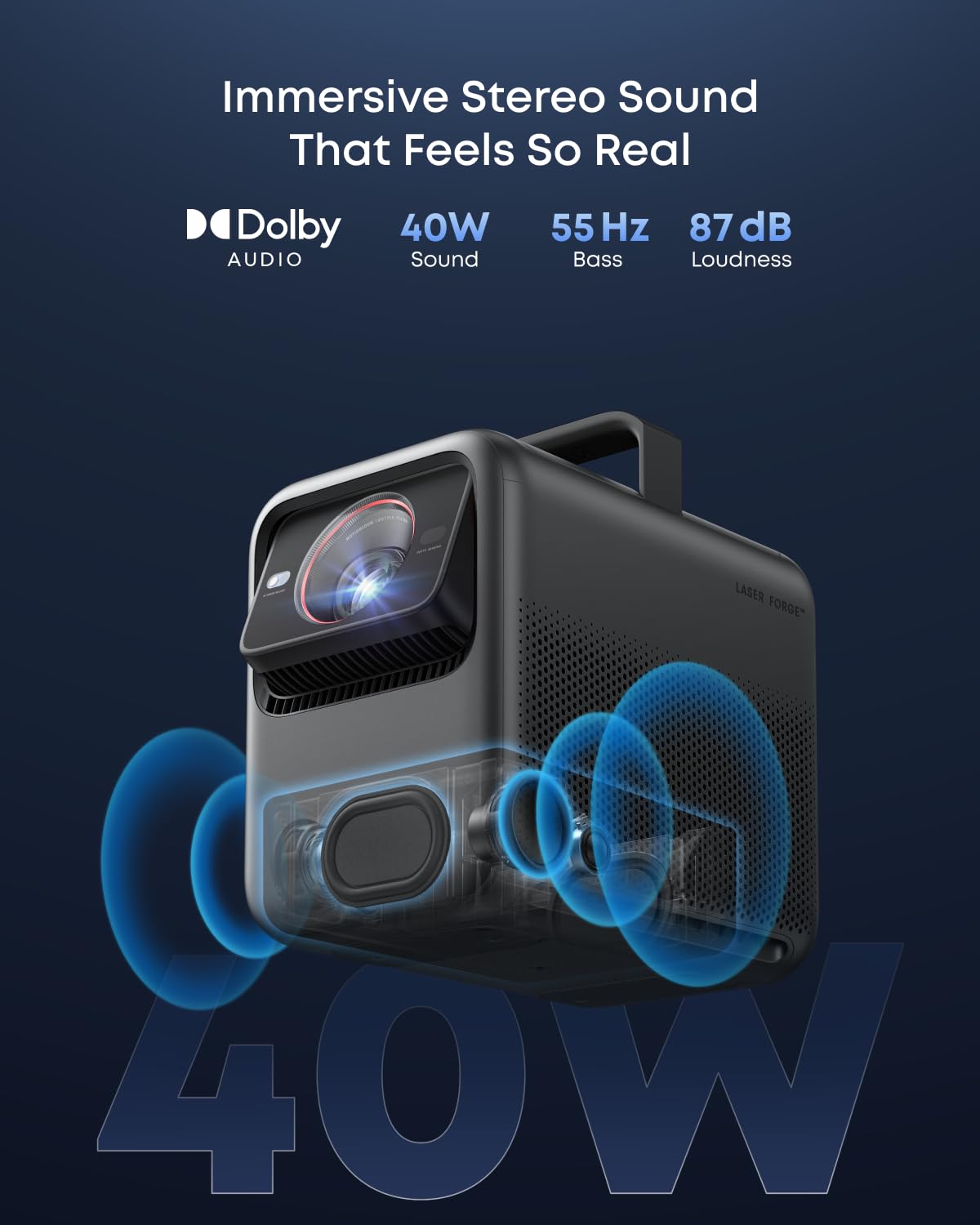Nebula X1 4K Laser Projector, 3,500 ANSI Lumens, Dolby Vision
